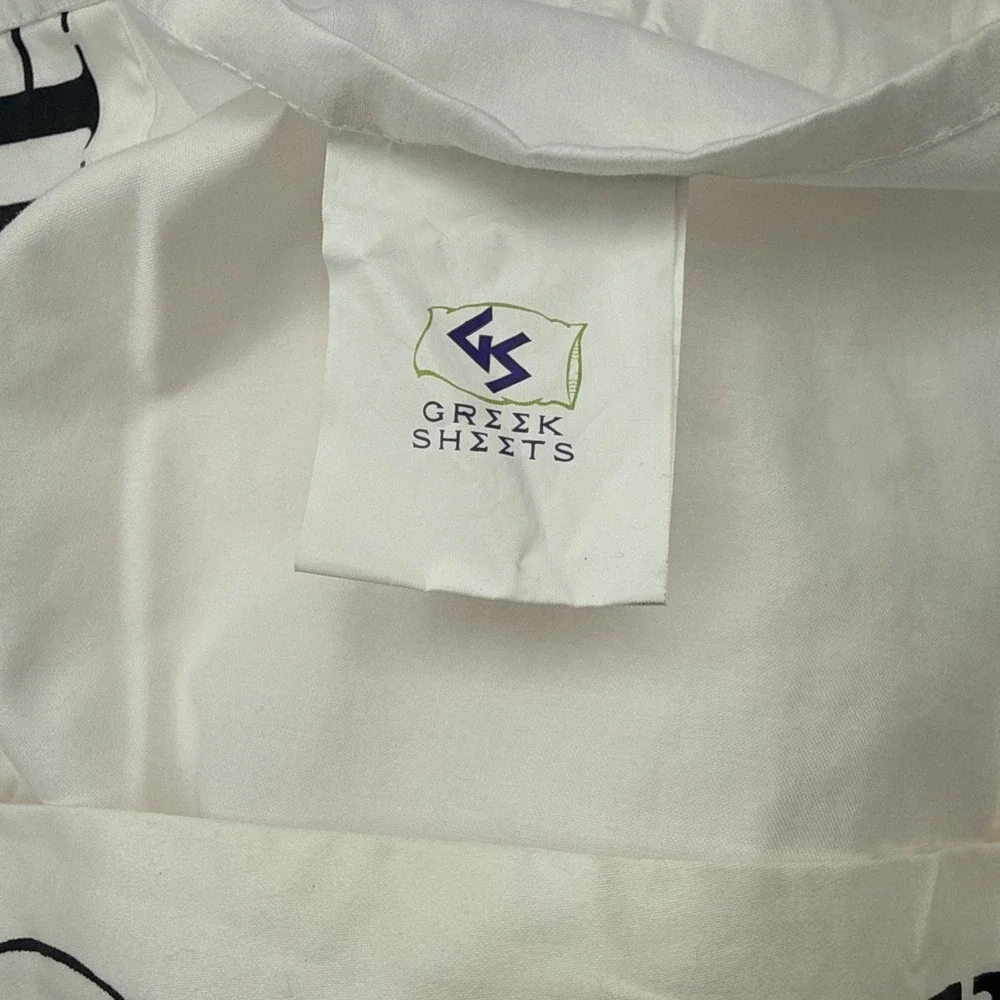 KAO Kappa Alpha Theta full top sheet pillow case Greek Sheets